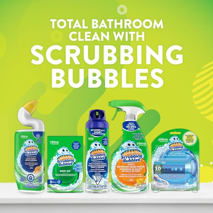 Scrubbing Bubbles Drop-Ins, Continuous Toilet Bowl Cleaning Tablets, Fragrance Infused with Essential Oils, 5 Discs - Image 3