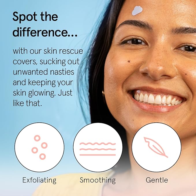 grace & stella Award Winning Hydrocolloid Patches with Salicylic Acid (Multishape, 36 Count) - Covers with Tea Tree - Patches for Impurities - Dermatologist Tested Skin Care, Cruelty Free, Vegan - Image 3