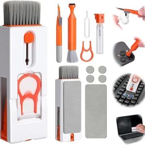 11 in 1 Keyboard Cleaning Kit, Multi-Function Electronics Cleaner for Laptop, Keyboard, Earbuds, Camera, Charging Ports, Phone & Tablet,All-in-One