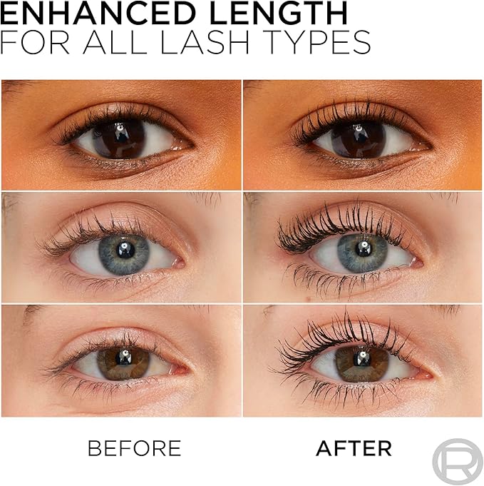 L’Oréal Paris Telescopic Mascara, Eyelash Lengthening Mascara, Unique Non-Clumping Formula, , Blackest Black, 8 ml - Image 3